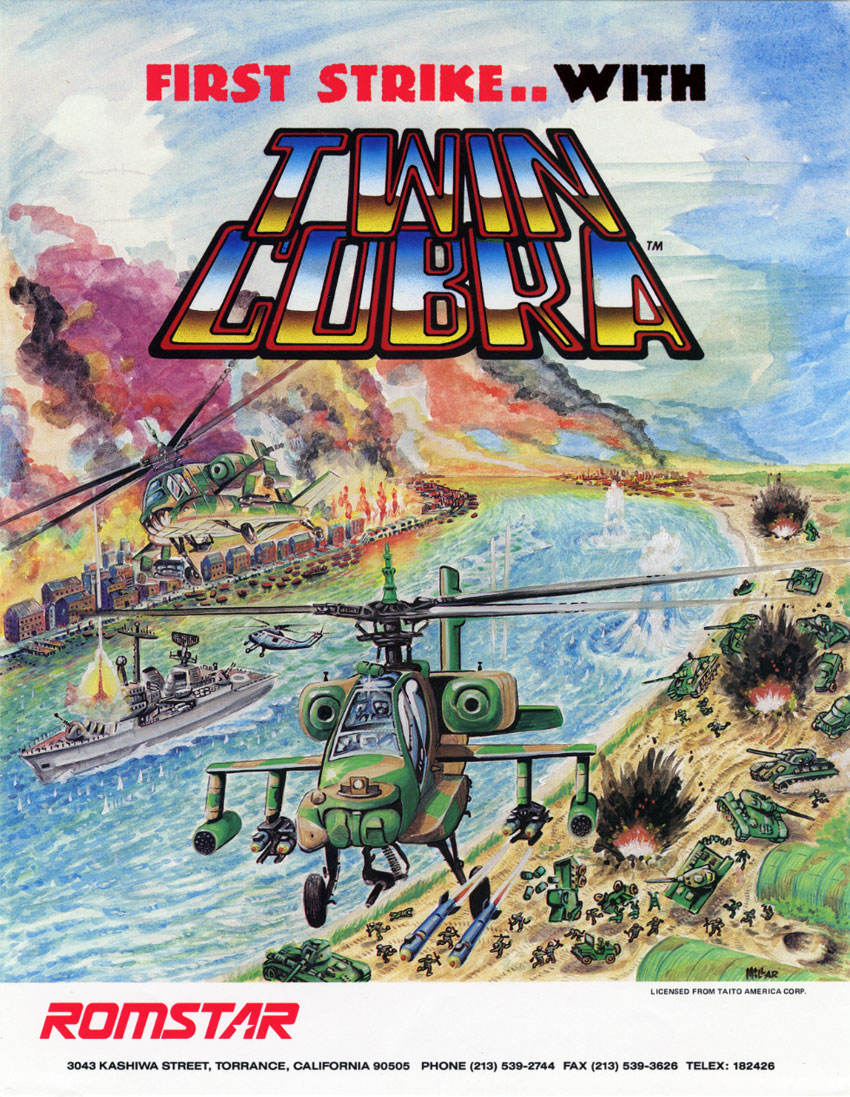 Twin Cobra 1987 Toplan, Taito - Image 2